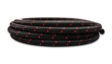 Load image into Gallery viewer, Vibrant -4 AN Two-Tone Black/Red Nylon Braided Flex Hose (20 foot roll)