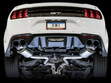 Load image into Gallery viewer, AWE Tuning 2018+ Ford Mustang GT (S550) Cat-back Exhaust - Touring Edition (Quad Chrome Silver Tips)