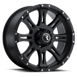 Raceline 981 Raptor 16x8in / 8x165.1 BP / 0mm Offset / 130.81mm Bore - Satin Black Wheel