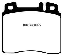 Load image into Gallery viewer, EBC 98-99 Mercedes-Benz CL500 5.0 Redstuff Front Brake Pads