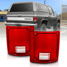 Load image into Gallery viewer, ANZO 1978-1991 Chevy Blazer Taillight Red/Clear Lens w/o Chrome Trim Fleetside (OE Replacement)