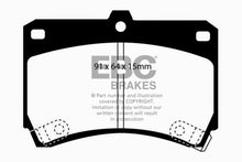 Load image into Gallery viewer, EBC 94-97 Ford Aspire 1.3 manual Greenstuff Front Brake Pads