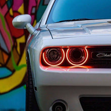 Load image into Gallery viewer, Oracle 15-21 Dodge Challenger LED Waterproof Halo Kit - Red SEE WARRANTY