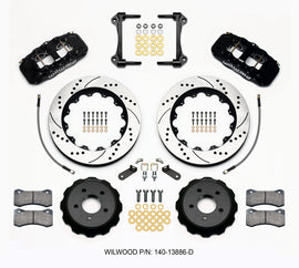 Wilwood AERO6 Front Hat Kit 14.00 Drilled 15-23 Mustang w/Lines