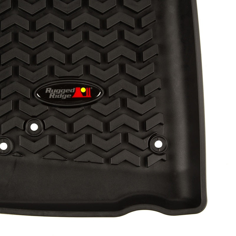 Rugged Ridge Floor Liner Front Black 2007-2018 Jeep Wrangler Unlimited JK 4 Dr