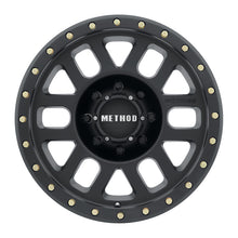 Load image into Gallery viewer, Method MR309 Grid 18x9 +18mm Offset 8x6.5 130.81mm CB Matte Black Wheel