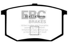 Load image into Gallery viewer, EBC 75-80 Lotus Esprit 2.0 Redstuff Rear Brake Pads