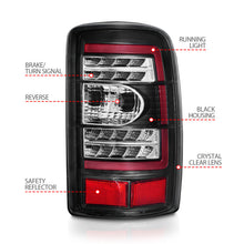 Load image into Gallery viewer, ANZO 2000-2006 Chevrolet Tahoe LED Tail Lights w/ Clear Lens Black Housing