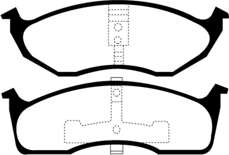 EBC 99-04 Chrysler 300M 3.5 Redstuff Front Brake Pads