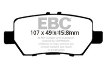 Load image into Gallery viewer, EBC 05-08 Acura RL 3.5 Greenstuff Rear Brake Pads