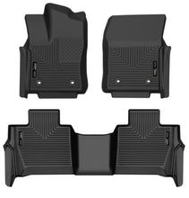 Load image into Gallery viewer, Husky Liners 23-24 Toyota Sequoia WeatherBeater Front &amp; Second Row Floor Liners - Black