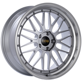 BBS LM 20x9 5x120 ET15 Diamond Silver Center Diamond Cut Lip Wheel -82mm PFS/Clip Required