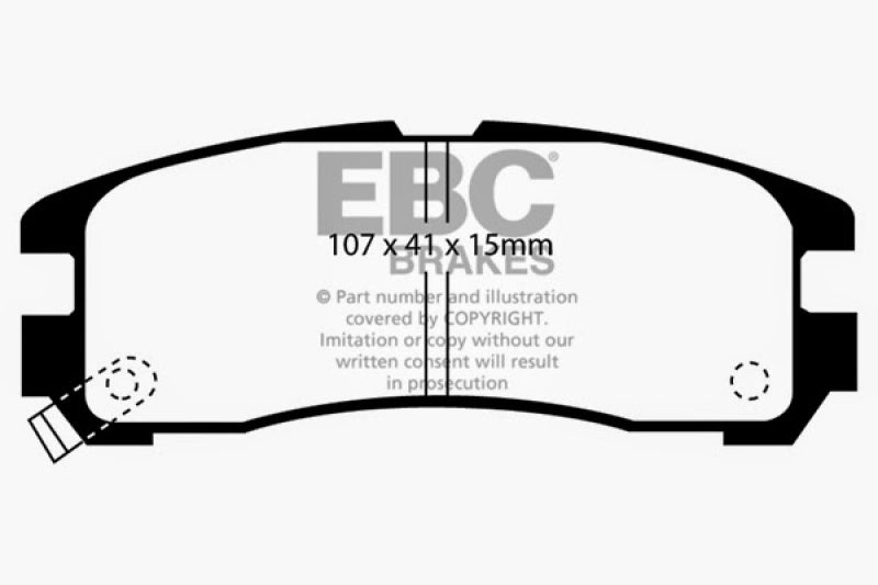 EBC 95-99 Chrysler Sebring Coupe 2.0 Greenstuff Rear Brake Pads