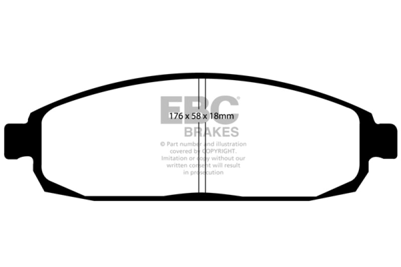 EBC 05-10 Jeep Commander 3.7 Ultimax2 Front Brake Pads