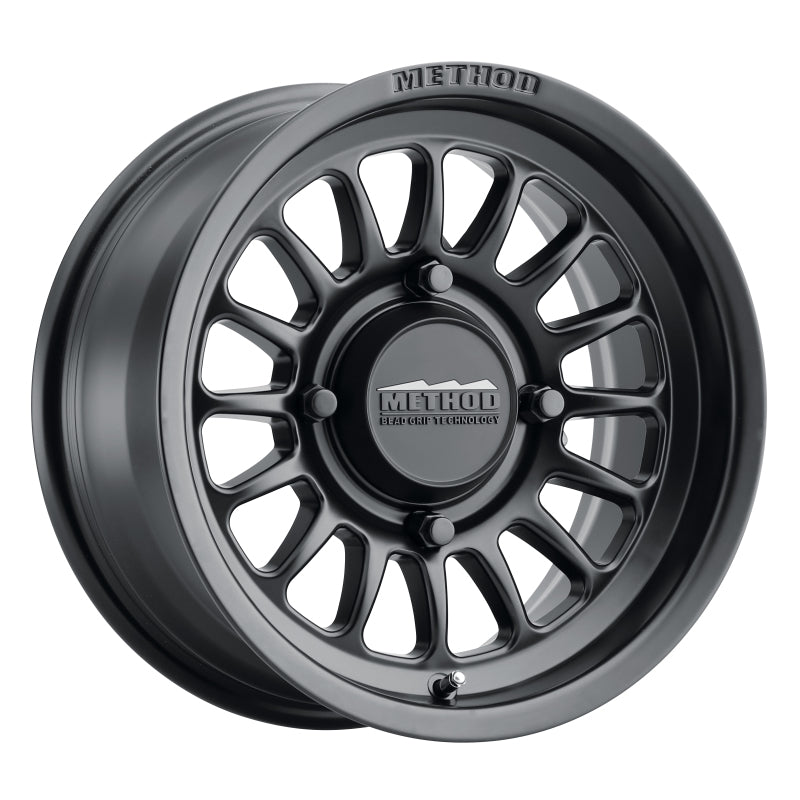 Method MR411 Bead Grip 14x7 / 4+3/13mm Offset / 4x156 / 132mm CB Matte Black Wheel