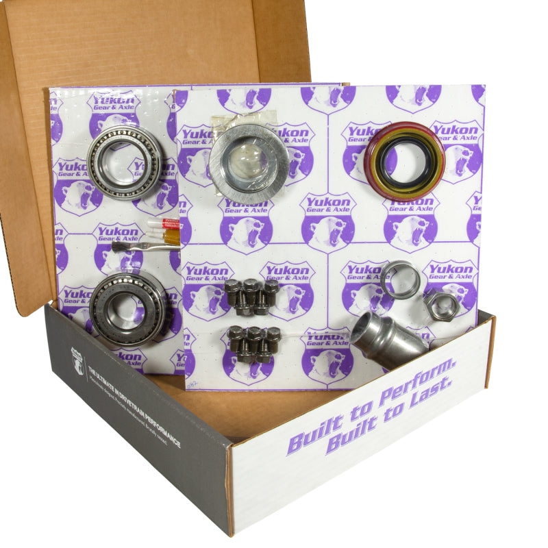 Yukon 8.2in GM 3.08 Rear Ring & Pinion Install Kit 28 Spline Positraction 2.25in Axle Bearings