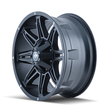 Load image into Gallery viewer, Mayhem 8090 Rampage 17x9 / 6x135 BP / -12mm Offset / 106mm Hub Matte Black Wheel