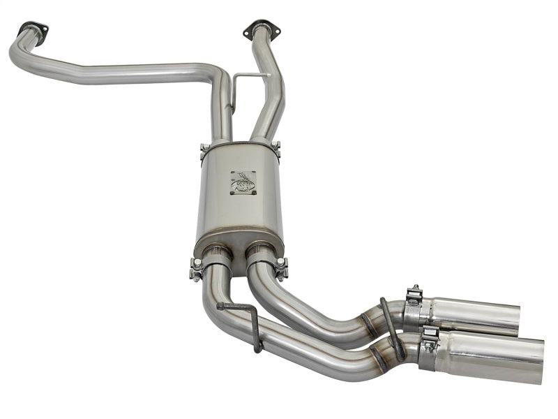 aFe POWER Rebel Series 2-1/2in 409 SS Cat Back Exhaust w/ Polished Tips 16-17 Nissan Titan V8 5.6L