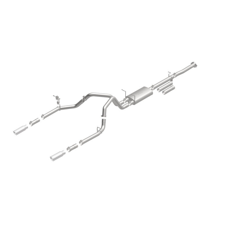 MagnaFlow Stainless Cat-Back Exhaust 2015 Chevy Silverado 2500HD 6.0L Dual Split Rear Exit 4in