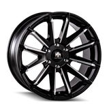 Mayhem 8109 Crossfire 22x9.5 / 6x135 BP / 25mm Offset / 87.1mm Hub Black w/ Milled Spokes Wheel