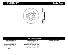 Load image into Gallery viewer, Stoptech 06-10 Audi A3 / 08-10 TT / 99-10 TT Quattro / 09 VW CC Front High Carbon CRYO-STOP Roto