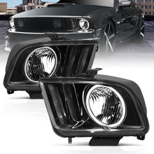 Load image into Gallery viewer, ANZO 2005-2009 Ford Mustang Crystal Headlights w/ Halo Black (CCFL)