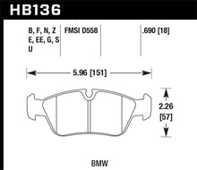 Load image into Gallery viewer, Hawk BMW 318i/318iC/318iS/318Ti/325Ci/325i/325iS/325Xi/328Ci/328iC/328iS/Z3 HT-10 Race Frt Brk Pads