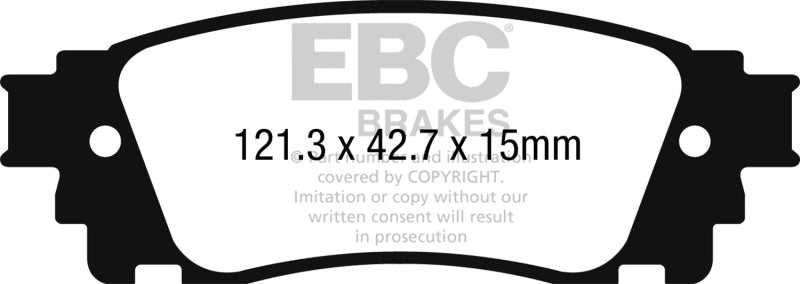 EBC 2017+ Toyota C-HR 2.0L Yellowstuff Rear Brake Pads