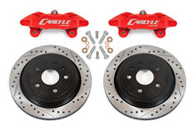 Load image into Gallery viewer, BMR 97-04 Chevrolet Corvette C5 Brake Kit For 15in Conversion Drilled &amp; Slotted Rotors Red Calipers