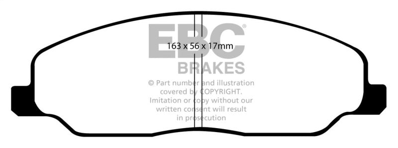 EBC 05-10 Ford Mustang 4.0 Bluestuff Front Brake Pads