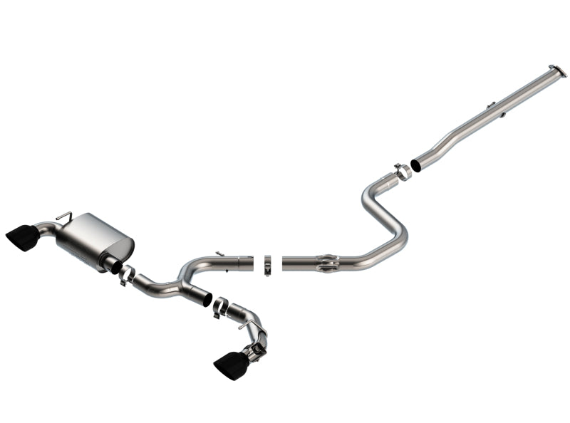 Borla 19-20 Hyundai Veloster N 2.0L I4 MT FWD 2DR 3in ATAK CatBack Exhaust w/ Black Chrome Tips