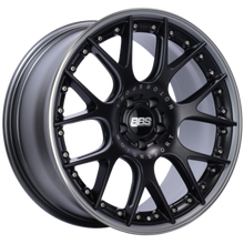 Load image into Gallery viewer, BBS CH-RII 20x10.5 5x112 ET35 Satin Black Center Platinum Lip SS Rim Prot Wheel -82mm PFS/Clip Req