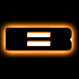 ORACLE Lighting Universal Illuminated LED Letter Badges - Matte Blk Surface Finish - B