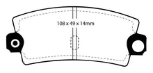 Load image into Gallery viewer, EBC 85-90 Lotus Esprit 2.2 Yellowstuff Rear Brake Pads