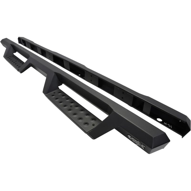 Westin/HDX 99-16 Ford F-250/350/450/550 Crew Cab Drop Nerf Step Bars - Textured Black