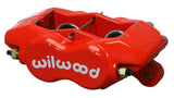 Wilwood Caliper-Forged Dynalite-Red 1.12in Pistons .81in Disc