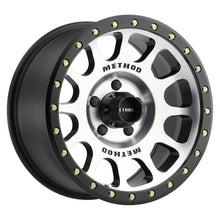 Load image into Gallery viewer, Method MR305 NV 17x8.5 0mm Offset 5x150 116.5mm CB Machined/Black Street Loc Wheel