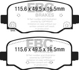 EBC 15+ Fiat 500X 1.4 Turbo Ultimax2 Rear Brake Pads