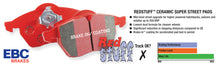 Load image into Gallery viewer, EBC 99-02 Saab 9-3 Convertible Redstuff Front Brake Pads