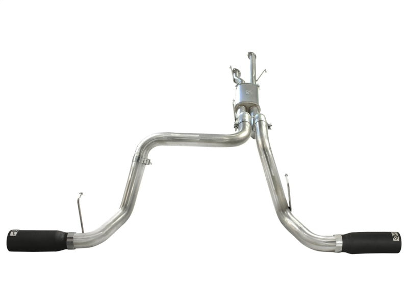 aFe MACHForce XP 2-1/2in to 3in 409 SS Cat-Back Exhaust w/ Black Tips 10-17 Toyota Tundra V8 5.7L