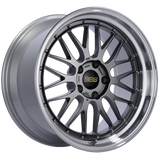 BBS LM 19x10 5x120 ET25 Diamond Black Center Diamond Cut Lip Wheel -82mm PFS/Clip Required