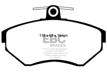 Load image into Gallery viewer, EBC 97-02 Volkswagen Cabriolet 2.0 Greenstuff Front Brake Pads