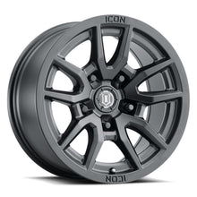 Load image into Gallery viewer, ICON Vector 5 17x8.5 5x150 25mm Offset 5.75in BS 110.1mm Bore Satin Black Wheel