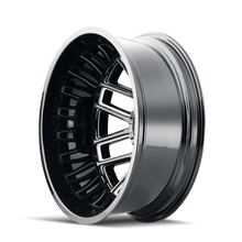 Load image into Gallery viewer, Mayhem 8107D Cogent Dually 20x8.25/8x170 BP/-192mm Offset/124.9mm Hub Black w/ Milled Spokes Wheel