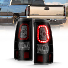 Load image into Gallery viewer, ANZO 2003-2006 Chevy Silverado 1500 LED Taillights Plank Style Black w/Smoke Lens