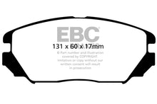 Load image into Gallery viewer, EBC 08-09 Hyundai Azera 3.3 Ultimax2 Front Brake Pads