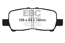 Load image into Gallery viewer, EBC 05-09 Buick Allure (Canada) 3.6 Redstuff Rear Brake Pads