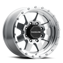 Load image into Gallery viewer, Raceline 935MC Defender 17x9in / 8x165.1 BP / -12mm Offset / 130.81mm Bore - Machined Wheel