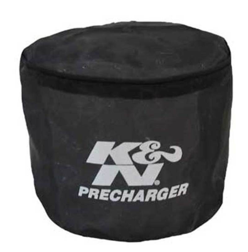 K&N Universal PreCharger Round Straight Air Filter Wrap Black