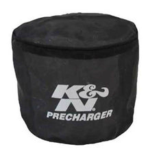 Load image into Gallery viewer, K&amp;N Universal PreCharger Round Straight Air Filter Wrap Black